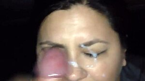 Amateur Brunette Teen Receives Facial in Homemade Video