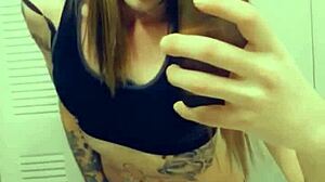 hot tranny touching her clitty