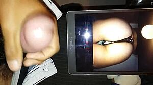 another cum tribute on big ass! 💦