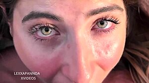 Rubia come la polla dura de su novio corrida facial pov teen 18+ whore