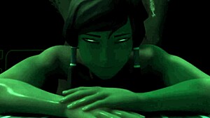 Bitch fucks different men in turn to find orgasm in hentai.