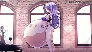 Jeg ser anime pige vore hentai med nogle fejl i scenen