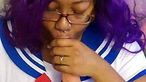 Ssbbw Sailor Scout Sucking Your Cock Eagerly