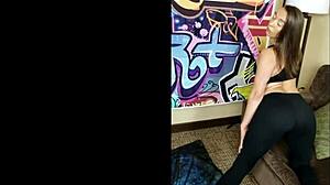 Nicci Taylor Works Out With Black Cock In 1980s Spandex