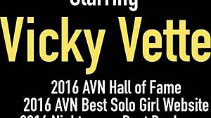 A Vibrator Makes Her Clit Cum Vicky Vette Satisfies Her Mature Slit