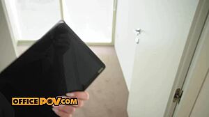 Candee Licious rides your dick hard in the office with anal and doggystyle