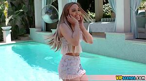 Petite Girl Loves Tall Boyfriend's Huge Cock