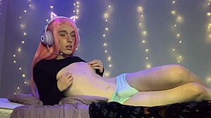 Trans Shemale Gamer Girl Loses Bet