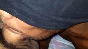 kamilly campos gets blowjob from hot muscular black guy