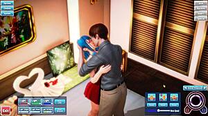 Blue Haired Beauty Fucked Hard And Silly In Intense Session