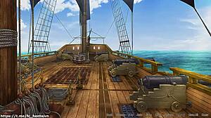 In the game, pirate booty gets bukkake