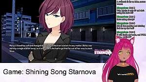 vtuber lewdneko plays game, revealing ass in hentai style part 1.