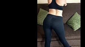 Nicci Taylor Works Out With Black Cock In 1980s Spandex