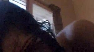 Asian teen gives homemade blowjob leading to cumshot