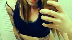 hot tranny touching her clitty