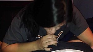 Amateur Brunette Teen Receives Facial in Homemade Video