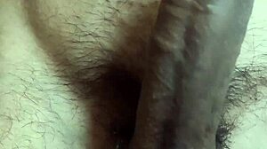 gay fag playing with his navel and cumming on belly
