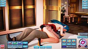 Blue Haired Beauty Fucked Hard And Silly In Intense Session