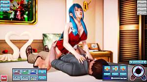 Blue Haired Beauty Fucked Hard And Silly In Intense Session