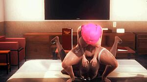 feeling monster cock in 3d interracial honeyselect