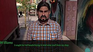 Horny redhead petra roleplays college babe with big tits.