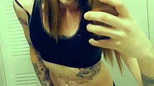 hot tranny touching her clitty