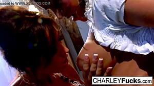 Charlie's Wet Oral Fun With Brunette Capri