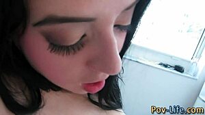 Teen Babe Swallows Spunk in Intense POV Blowjob. I'm Shaking with Excitement!