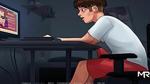 in summertimesaga, the teen wants you to touch her breasts, leading to groping and creampie