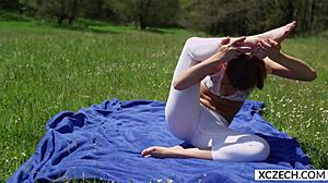 Watch Alexis Crystal's erotic yoga?