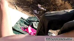 Big tit brunette teen gets anal from police in uniform with facial cumshot