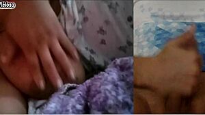 Another big tits hotwife asks me to masturbate while she gropes her pussy for a cumshot.