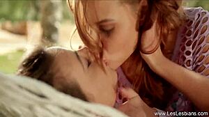 Mature Lesbians Kiss and Finger!