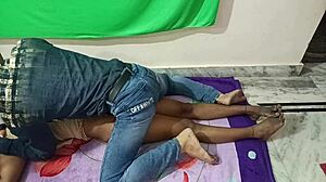 Dirty Indian girlfriend seduces friend's wife in bedroom