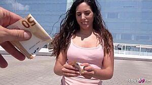 German Scout Picks Up Natural Latina Girl Linda For Outdoor Riding Sex On Public Street With Huge Big Ass