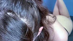 Goth Babe in Black Lipstick Gets Massive Cum Facial