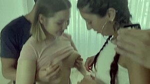 Three guys fuck prostitutes without paying