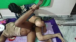 Dirty Indian girlfriend seduces friend's wife in bedroom