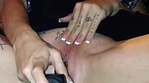 hey, just fucking my pussy with a wild dildo