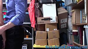 teen thief gets cumshot in reality hd