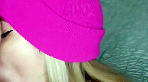 she rides hard, takes deepthroat, and begs for cum on her face in lingerie.