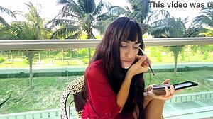 Sexy Brunette Shares Makeup Secrets for Flawless Face Tutorial