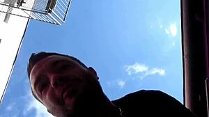 reeperbahn madness! andy-star bangs blondine outside!  