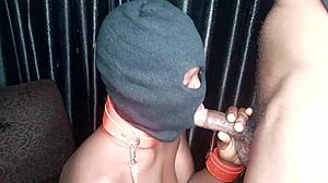 gagging on my long black dick in big ass fingering