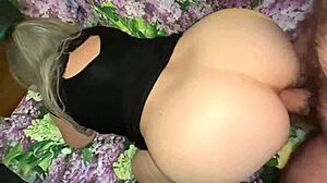 Mature stepmom sucks cock and fucks ass!