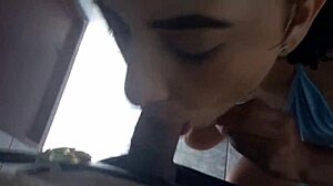 Public blowjob leads to hotel sex 😏