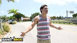 Does Sophia Steele suck Peter Green's cock in public Florida?