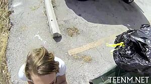 Exposing Brooke Wylde's natural tits while fucking hard!