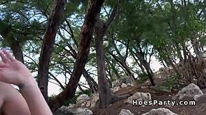 ebony and ivory babes in hardcore foursome party with big cocks