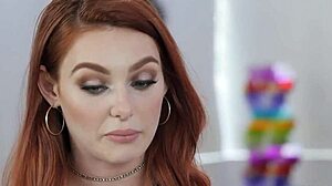 An exclusive interview with natural small tit redhead lacy lennon backstage